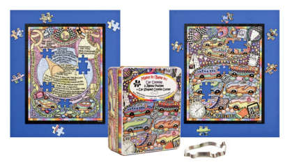 Car Cookies Puzzles - 2x 100 Piece Puzzles - Image 2